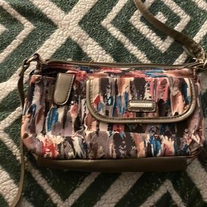 Woman’s Rossetti multicolored small purse with lots of dividers inside